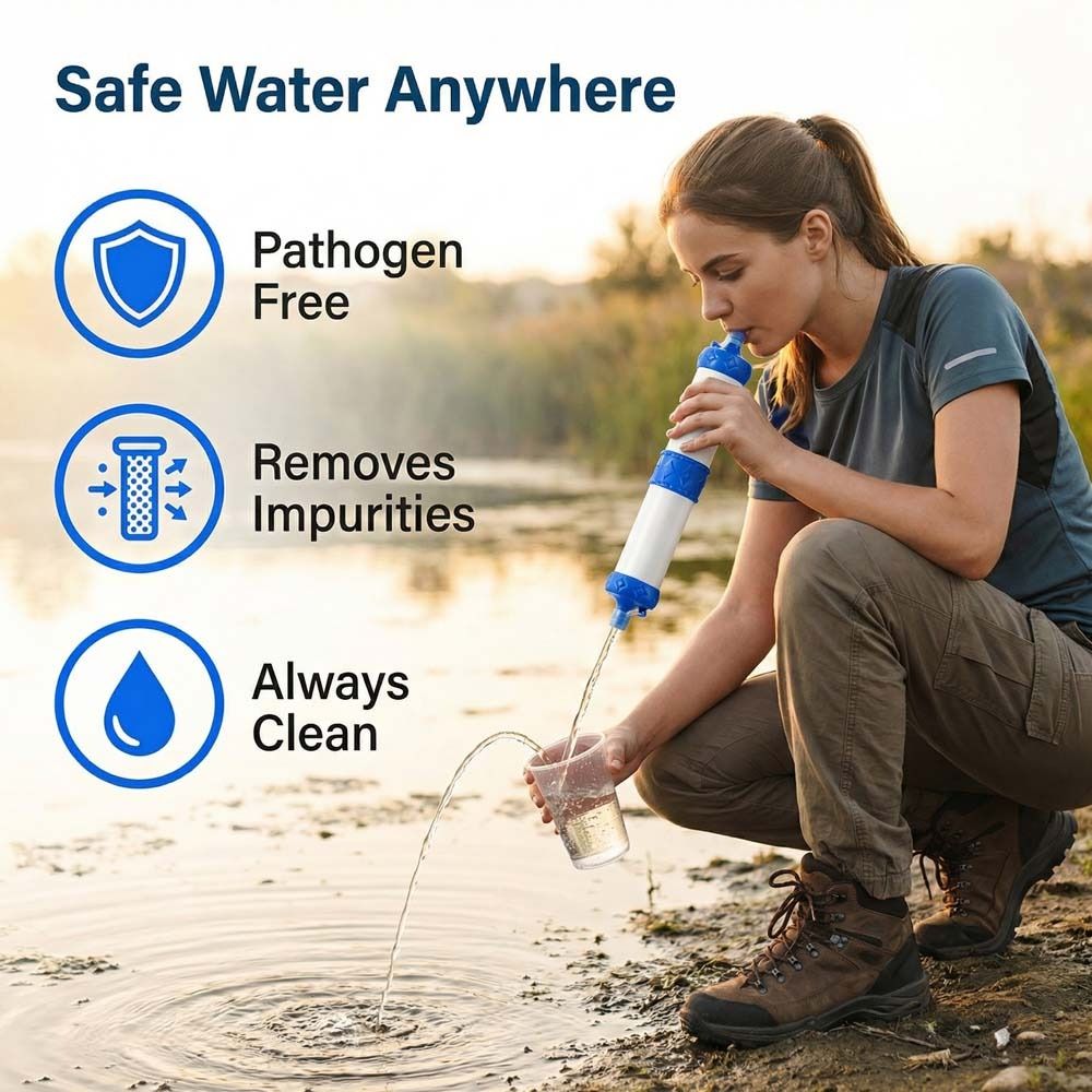 Mini-Wasserfilter-Strohhalm, D – Water Purification Straw Bewertung und Preis